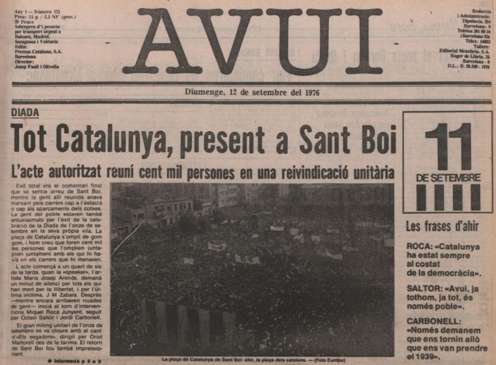 11 de setembre a Sant Boi